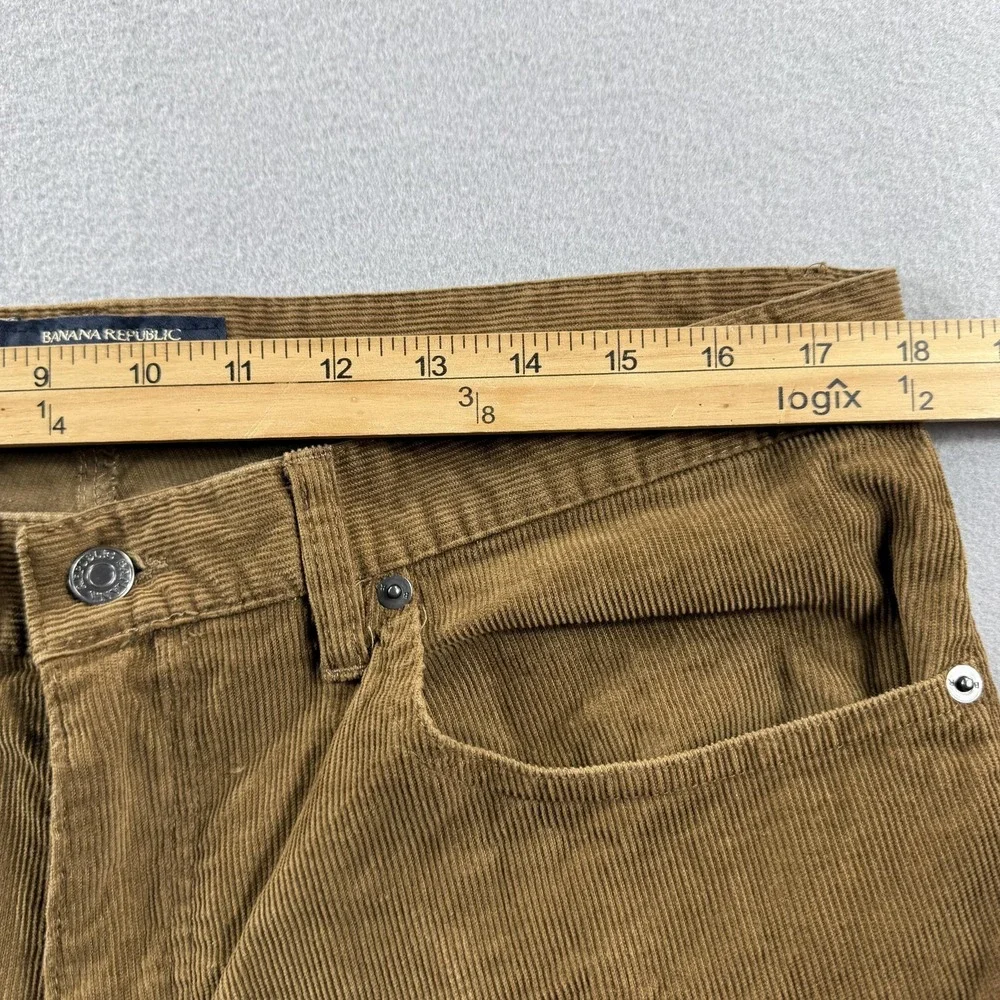 Banana Republic Pants Mens 36x30 Brown Corduroy Straight Leg 5 Pocket Casual